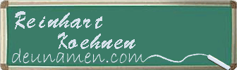 Reinhart Koehnen Visitenkarte